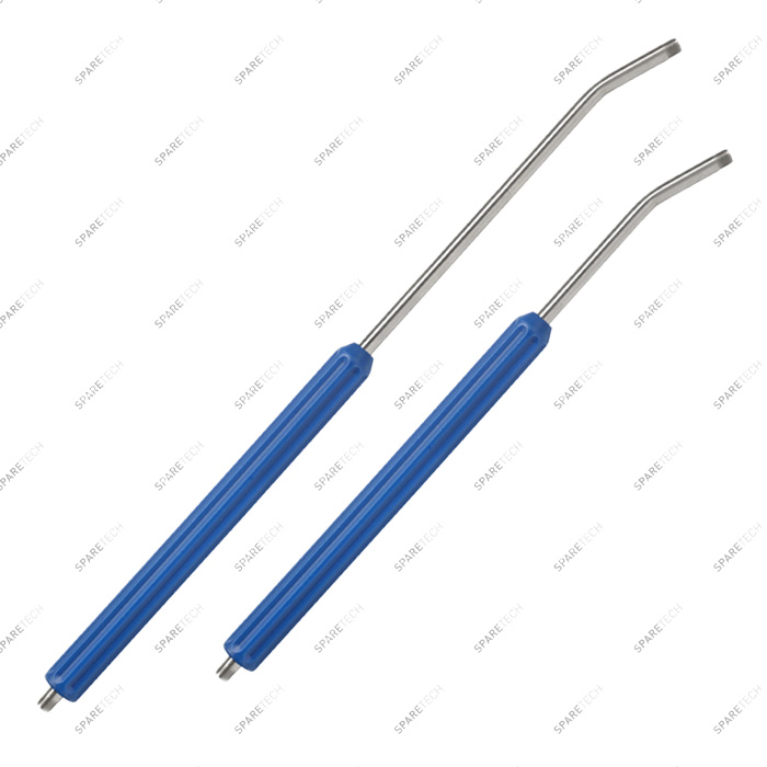 Lance inox bleue inclinée 900mm (sans support de buse) MM1/4"