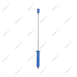 Lance épée inox bleue 700mm, M1/4", F1/8", poignée bleue 