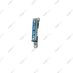 Pince-tapis en inox avec embout de plastique bleu