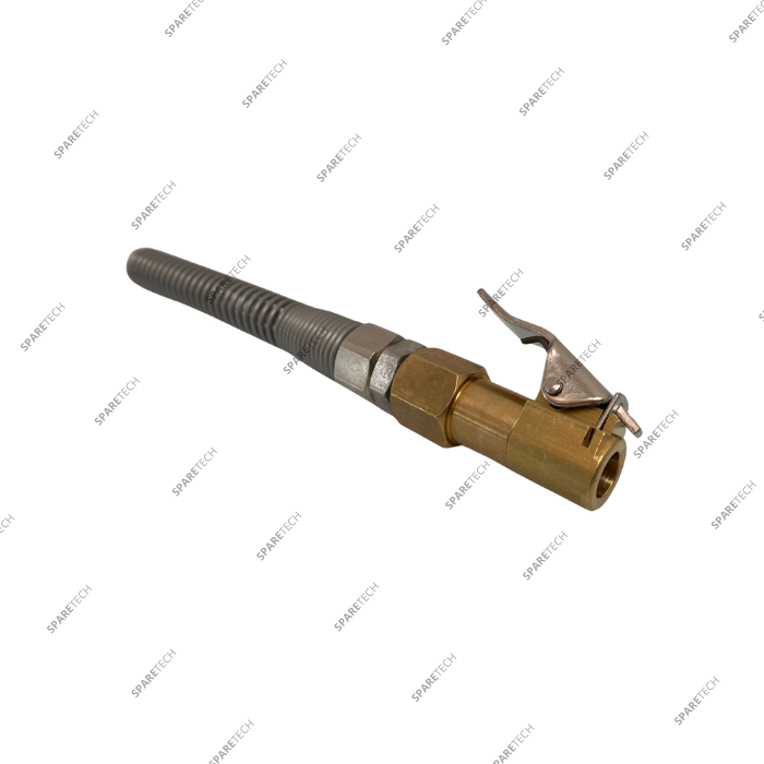 Embout de gonflage avec ressort inox pour tuyau D8mm