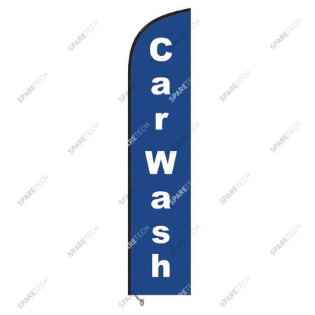 Voile bleue seule "CARWASH" 330x70cm pour BEACH FLAG