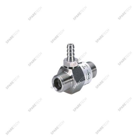 Injecteur inox MM 3/8" passage 1,5mm, P.A.