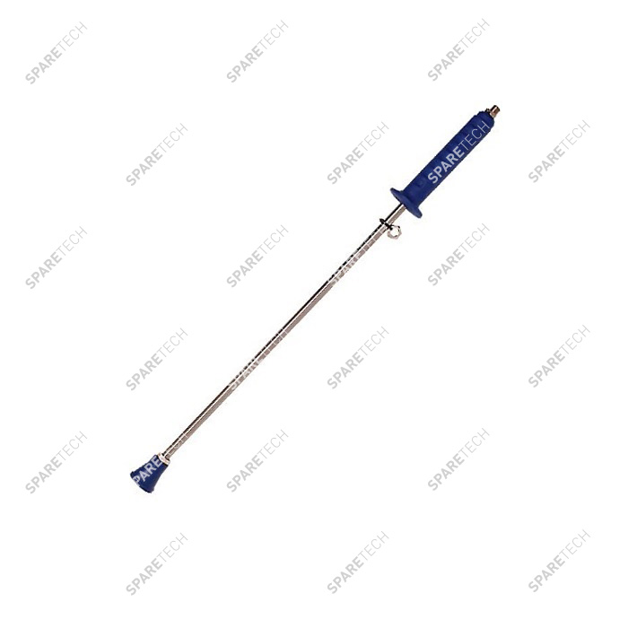 Lance épée inox bleue 700mm, M1/4", F1/8", poignée bleue