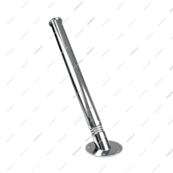 Support de lance inox avec ressort à fixation au sol