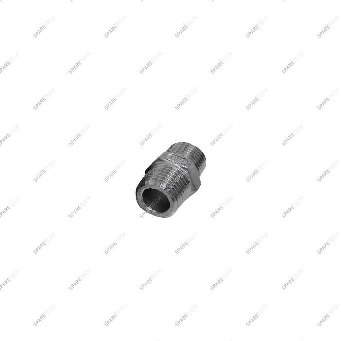 Raccord simple MM1/4", inox