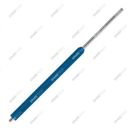 Lance inox bleue droite 500mm (sans support de buse) MM1/4"