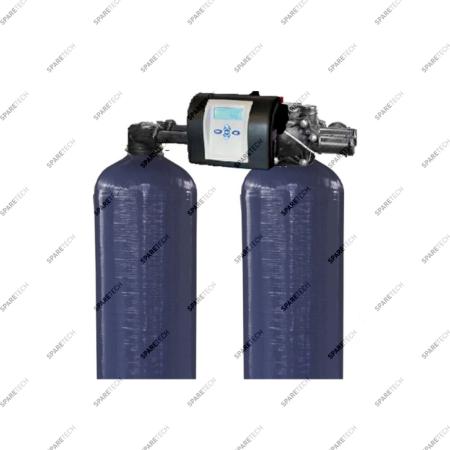 Adou TWIN vanne CLACK TT1CK 2x75L, bac à sel, plancher et flotteur