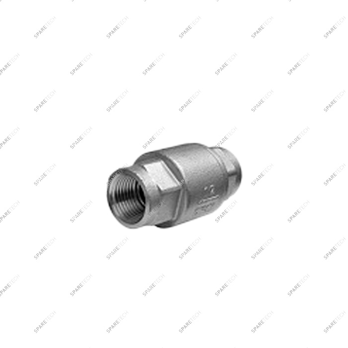 Clapet anti-retour inox basse pression FF 1/2", 16bar