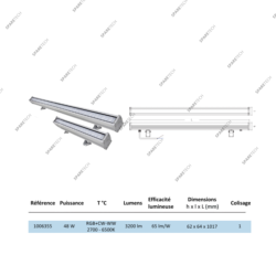 Rampe LED RGB 48W IP66 220V 