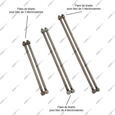 Paire de tirants pour bloc de 3 électrovannes 287