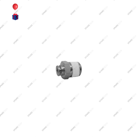 Raccord instantané laiton nickelé M1/4" pour tuyau 2-4mm