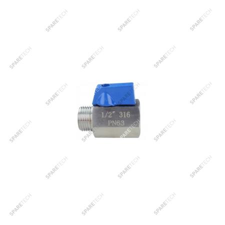 Mini vanne à sphère inox 316 MF1/2"