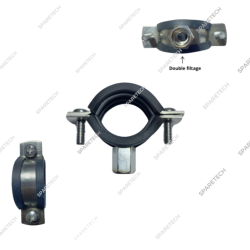 Collier isophonique à embase double M8/10 D18mm inox 304