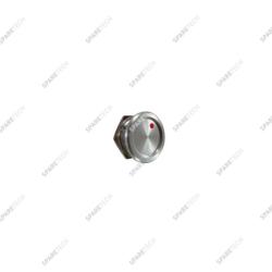 Bouton PIEZO aluminium à LED rouge, 24VDC, 22mm IP68