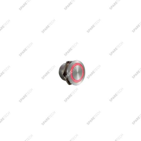 Bouton PIEZO RGB à collerette LED, 24VDC, 22mm IP68