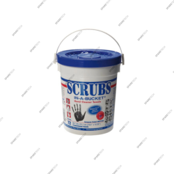 Seau de 72 lingettes SCRUBS pour les mains