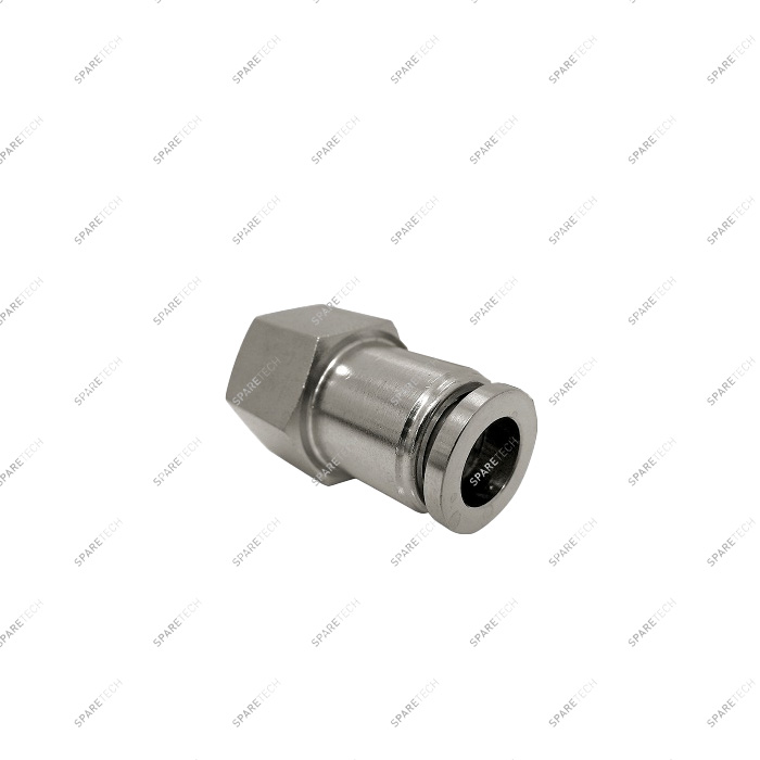 Raccord instantané droit, inox, F1/4" pour tuyau 4-6mm