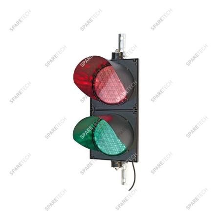 Coffret 2 globes LED vert + rouge,  220V, 50 X 25cm
