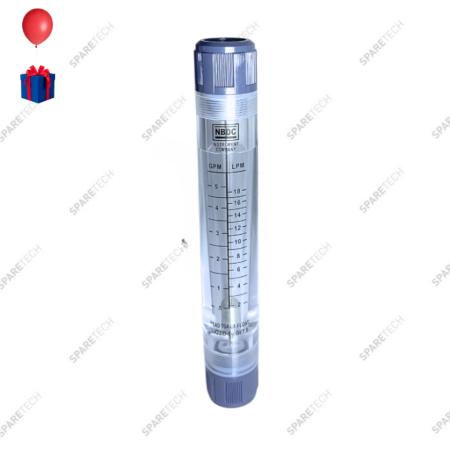 Débitmètre montage vertical F1/2" 1000L/h, 211x30mm