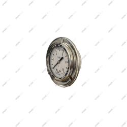 Manomètre axial inox à collerette  0-10 bar M1/4", D.60mm