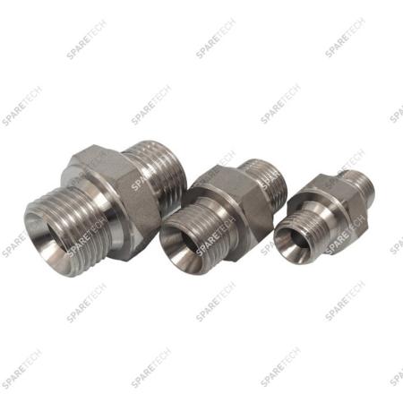 Raccord inox BSP60 MM3/8"