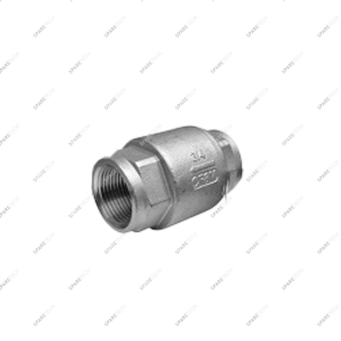 Clapet anti-retour inox basse pression FF3/4" 16bar