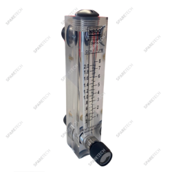 Débitmètre M 1/2" 400L/h avec vanne de réglage, 17cm X 3cm