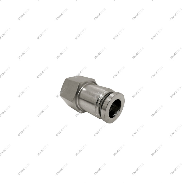 Raccord instantané droit, inox, F1/4" pour tuyau 6-8mm