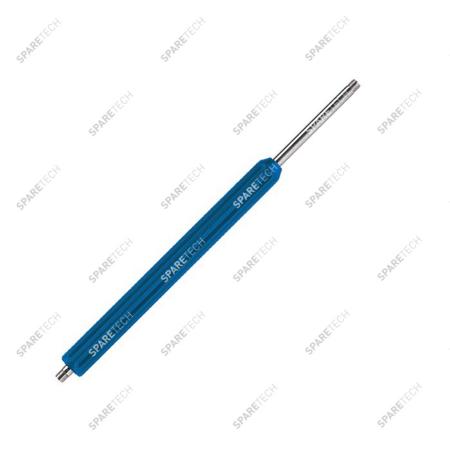 Lance inox bleue droite 700mm (sans support de buse) MM1/4"