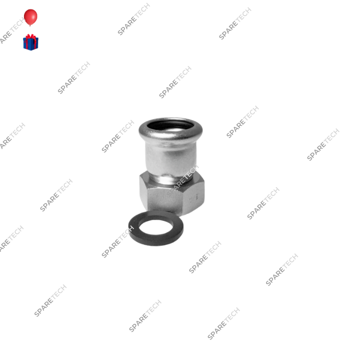 Adaptateur femelle avec écrou tournant D28/F1"