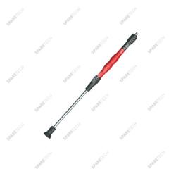 Lance inox droite 700mm avec poignée tournante rouge MF1/4"