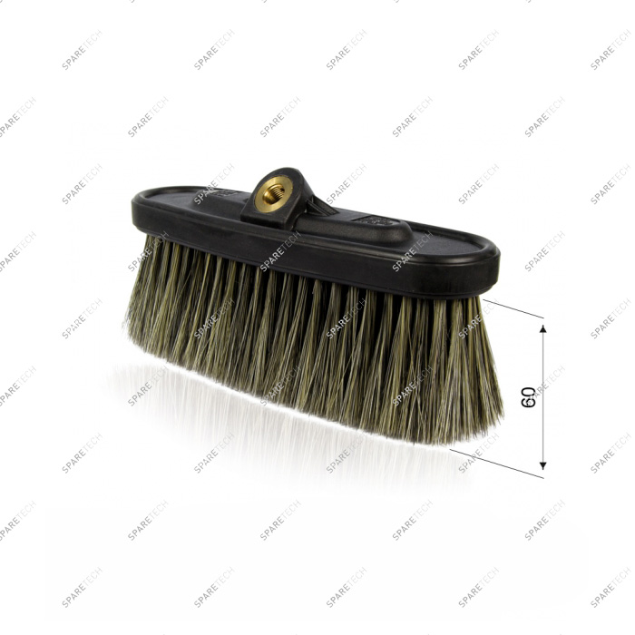 Brosse monobloc mixte 6cm, F1/4" MTM