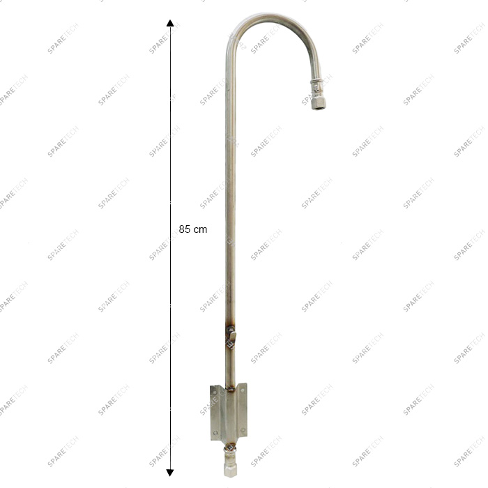 Crosse inox 85cm, FF1/2" (support de tuyau), gauche