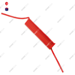 Tuyau spirale jante rouge 17 mètres, sans raccord, 8*5 mm