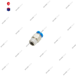 Raccord instantané droit, laiton nickelé, M1/4" pour tuyau 6-8mm