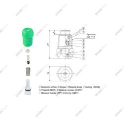 Buse pour parfumeur M1/4" 80.125