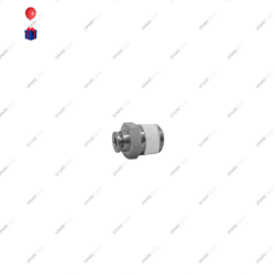 Raccord instantané laiton nickelé M1/4" pour tuyau 2-4mm