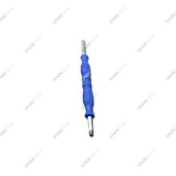 Lance flexible inox 55CM bleue
