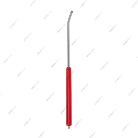Lance inox rouge inclinée 700mm (sans support de buse) MM1/4"