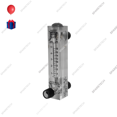 Débitmètre M 1/2" 1000L/h avec vanne de réglage, 17cm X 3cm