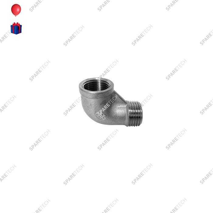 Coude 90° inox MF1/2"