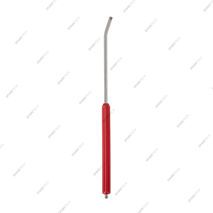 Lance inox rouge inclinée 700mm (sans support de buse) MM1/4"