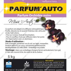 Parfum Auto Orchidée Noire, bidon de 5kg