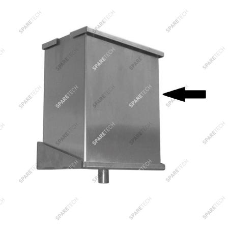 Bac inox avec couvercle F 1" (15X25cm H:30cm) HYDROMINDER 