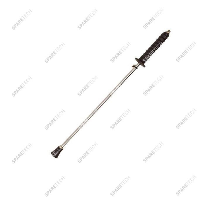 Lance épée inox noire 700mm, M1/4", F1/8", poignée noire