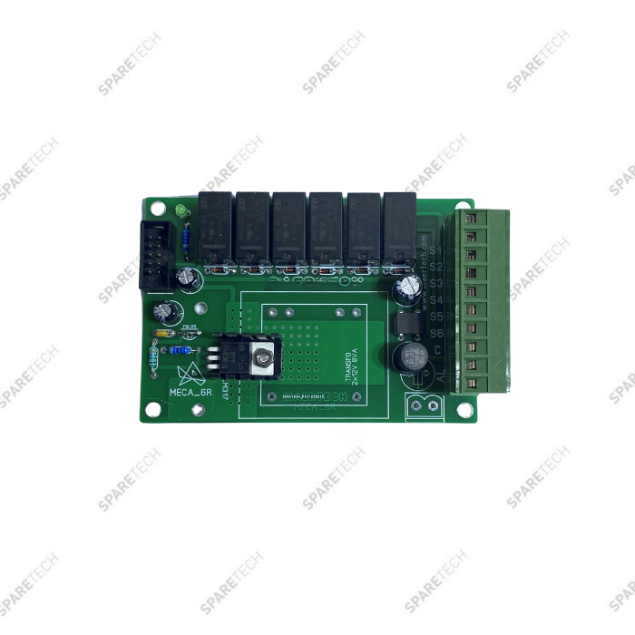 Interface 6 relais 24VAC/VDC pour monnayeur 