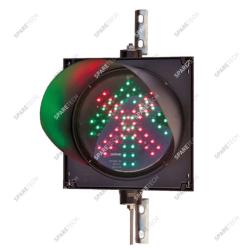 Coffret 1 globe D300mm flèche verte + croix rouge 220V (35x35mm)