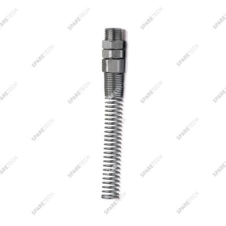 Raccord tournant inox M1/4" pour tuyau spiralé