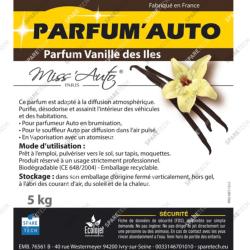 Parfum Auto Vanille, bidon de 5kg