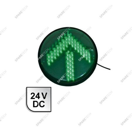 Feu à LED flèche verte, 24VDC, 200mm